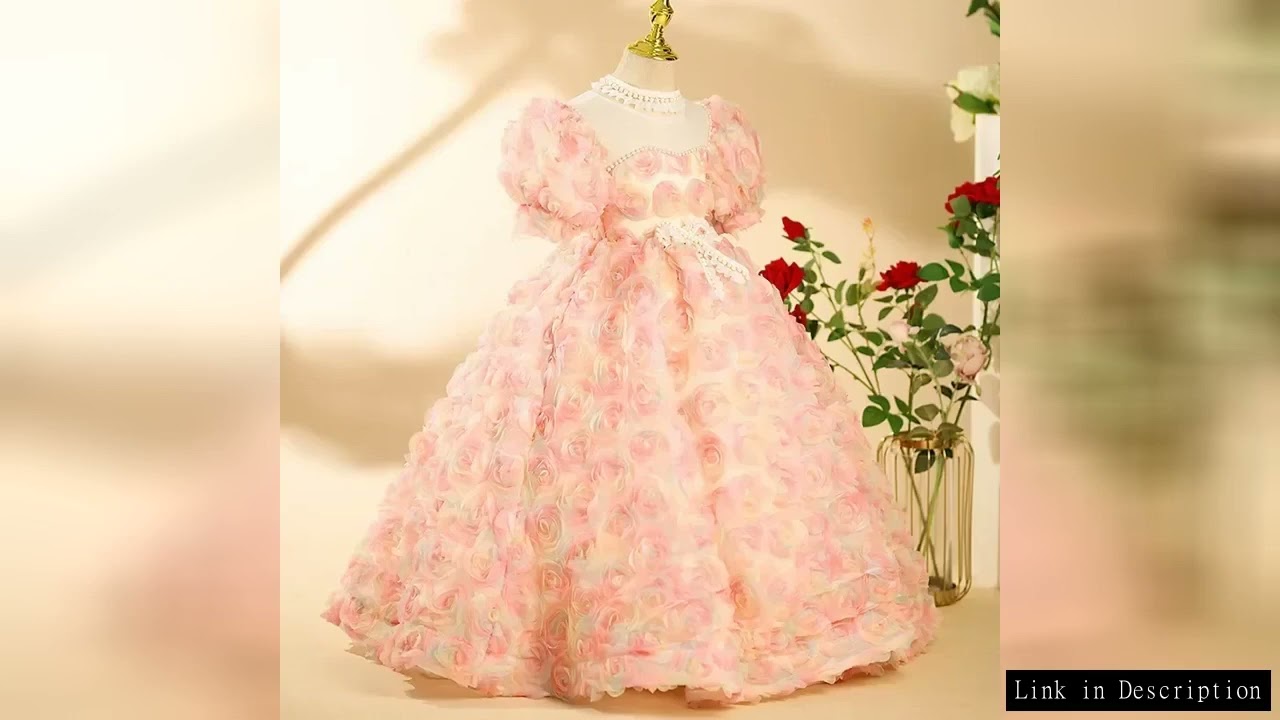 Evening Party Gala Teenage Royal Grad Night Dress Infant VestidoDressesBeading Ball Gown for Girls C