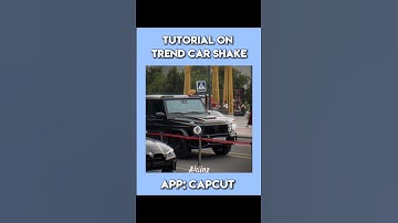 CAPCUT | Tutorial on trend car shake in capcut🔥