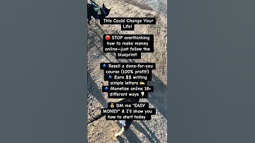 This Could Change Your Life! 🛑 STOP overthinking how to make money online—just follow the