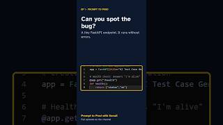 Can you spot the bug 🐛 It ran without errors… and was still wrong #Shorts