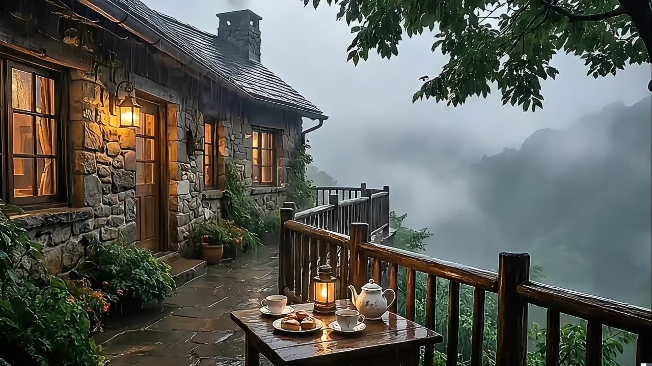 Calming Rain Sounds with Soft Piano for Sleep