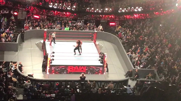 Reigns VS Stroman LIVE BROOKLYN 3/20/17 Undertaker Appears!