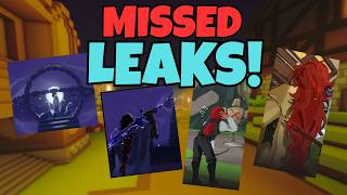 Missed Leaks (sorry)