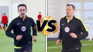 Neville v Carragher in the Referee Fitness Test! | The Referees Part 1