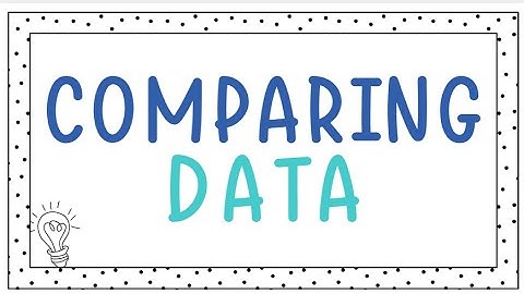 Comparing Data: Mean, Median, Range, IQR & Standard Deviation