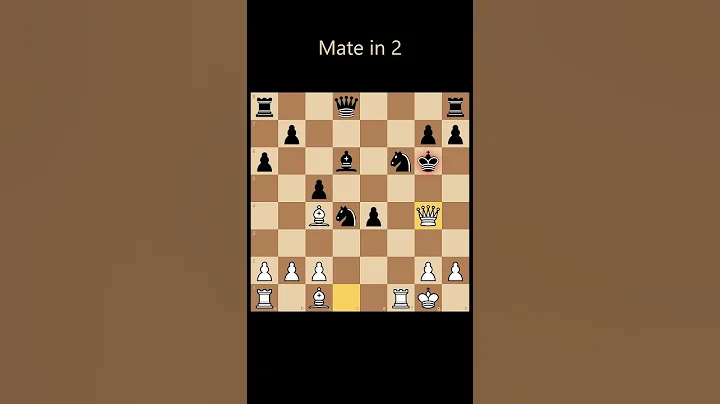 Chess puzzle. Mate in 2. Can you solve it?