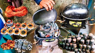 Fridge Compressor Compressor Recycle Process How To Repair Fridge Compressor
