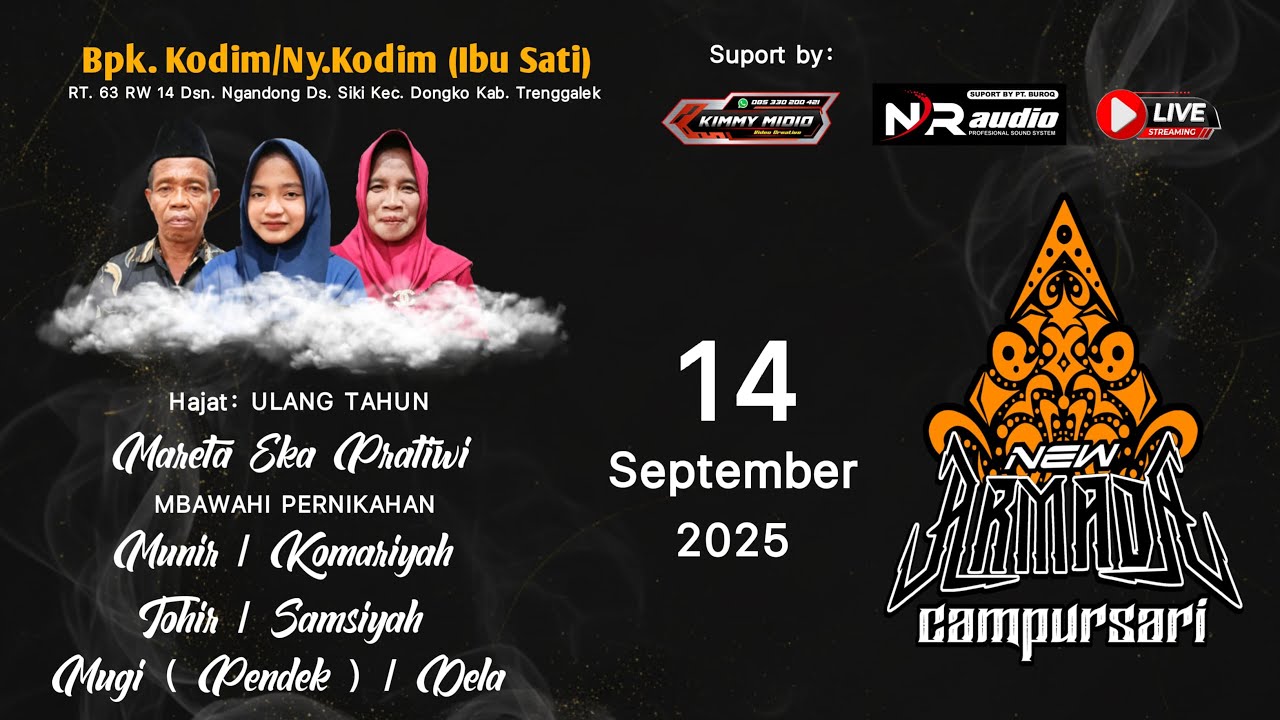 LIVE NEW ARMADA CAMPURSARI KEDIAMAN BPK KODIM /IBU SATI NGANDONG