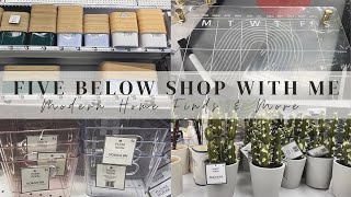 FIVE BELOW SHOP WITH ME | AFFORDABLE MODERN HOME DECOR FINDS & MORE | 2022