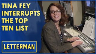 Tina Fey Takes Over Dave's Top Ten List | Letterman