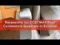 Recensione del COSTWAY Pouf Contenitore Quadrato in Ecopelle, Pouf Cubo Poggiapiedi Carico Max. 150