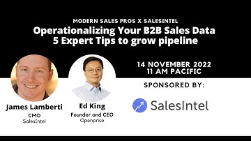 Operationalizing Your B2B Sales Data   5 Expert Tips to grow pipeline