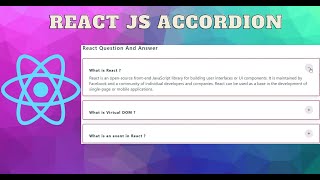 Learn to Build React Accordion Component in 10-Minute | React JS Beginner Project