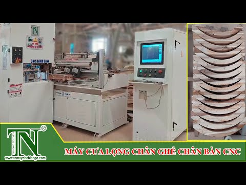 Video VẬN HÀNH MÁY CƯA LỌNG GỖ CNC | CNC BAND SAW | MÁY CHẾ... - youtube