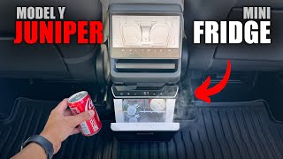 New Tesla Model Y Juniper Mini Refrigerator Upgrade! #tesla