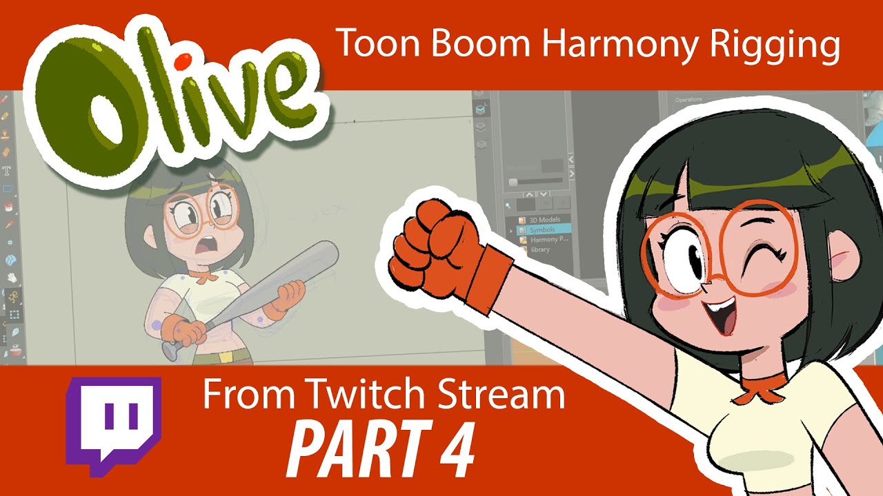 Olive Toon Boom Harmony Rigging - Twitch stream - Part 4 - YouTube