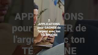 2 Meilleures APPLICATIONS pour GAGNER DE L'ARGENT avec son TÉLÉPHONE #argent rapide #argent cash screenshot 1