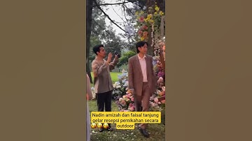 nadin dan faisal gelar resepsi pernikahan secara outdoor #wedding #entertainment