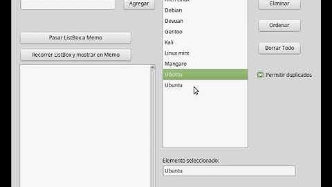 Lazarus con Free Pascal - TListBox