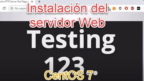 Instalación servidor Apache en centos 7