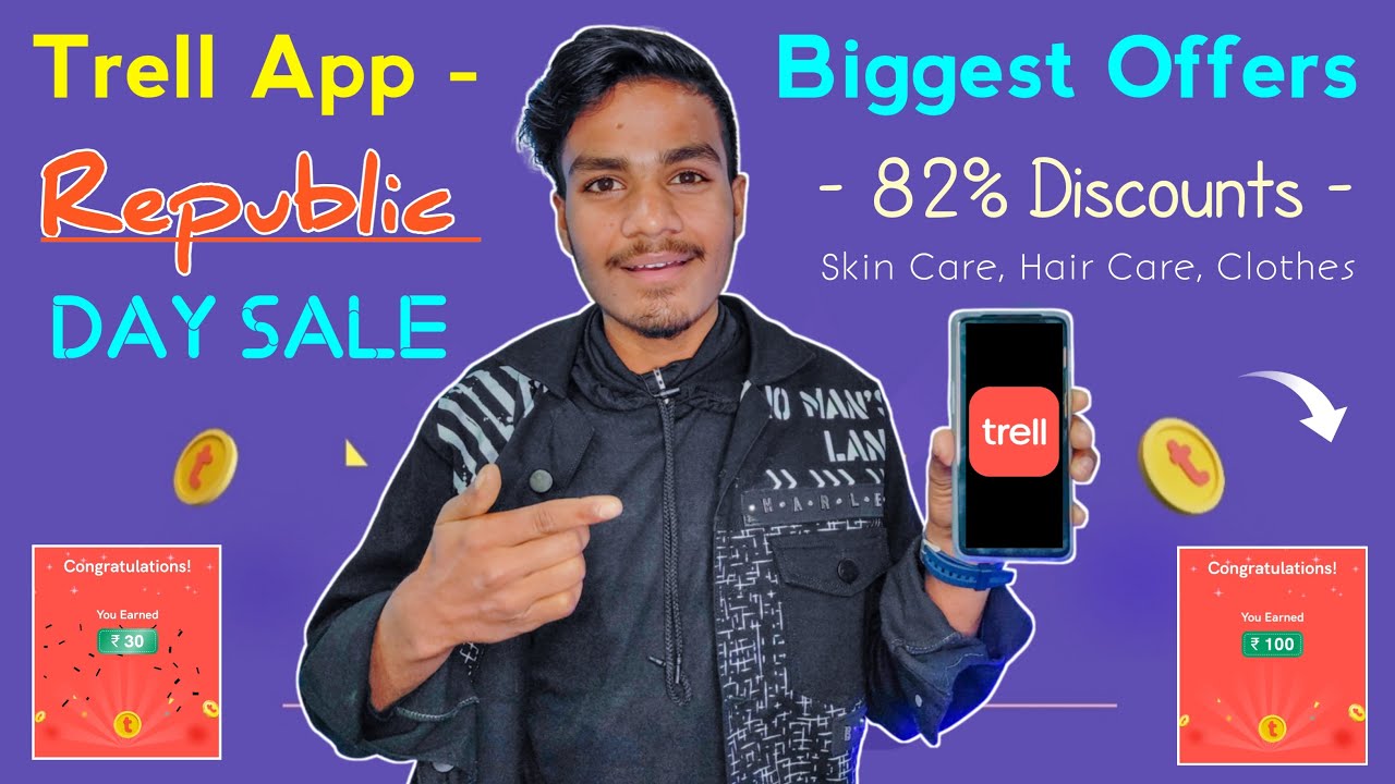 Trell App - Biggest Shopping Offers !!! Republic Days Sale Get 82% Discounts | Trell Cash Shopping