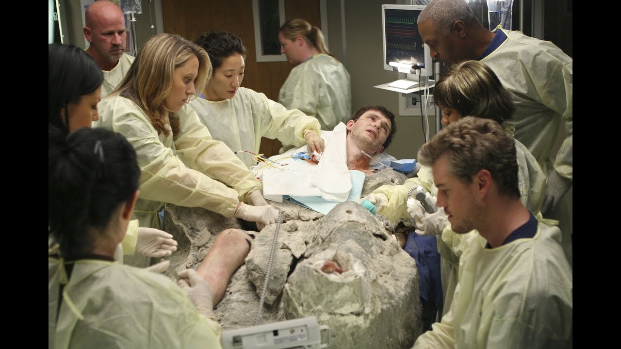 Grey's Anatomy boy stuck in cement Part Explain YouTube