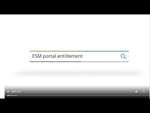 ESM Portal Entitlements