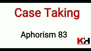 Case Taking | Aphorism 83 | Aphorism 83 - 104 screenshot 5