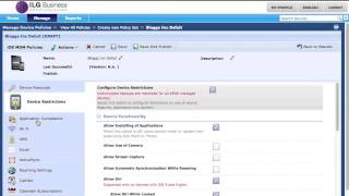 Configuring policies using MaaS360 MDM platform by ILG Business