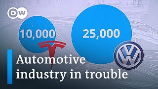Chip shortages and electric transformation put traditional carmakers under pressure | DW News