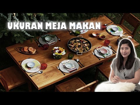 Video: Meja makan: ukuran, bentuk