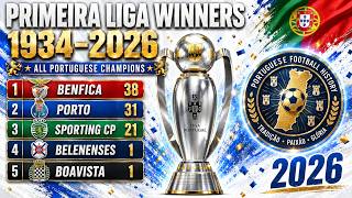 Primeira Liga Winners 1934-2026 All Portuguese Champions