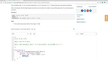 【每日一题：小Fu讲解】LeetCode 646. Maximum Length of Pair Chain