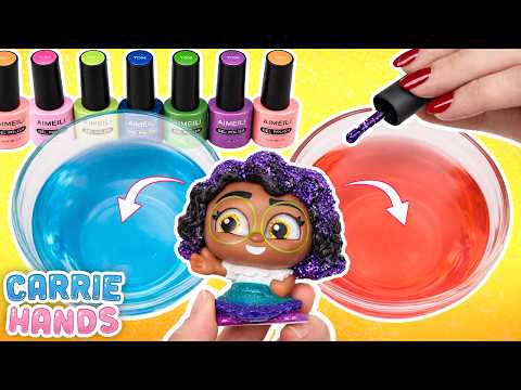 Encanto Characters Have a Pool Day Party with Color Changing Paint | Carrie Hands Gets Crafty