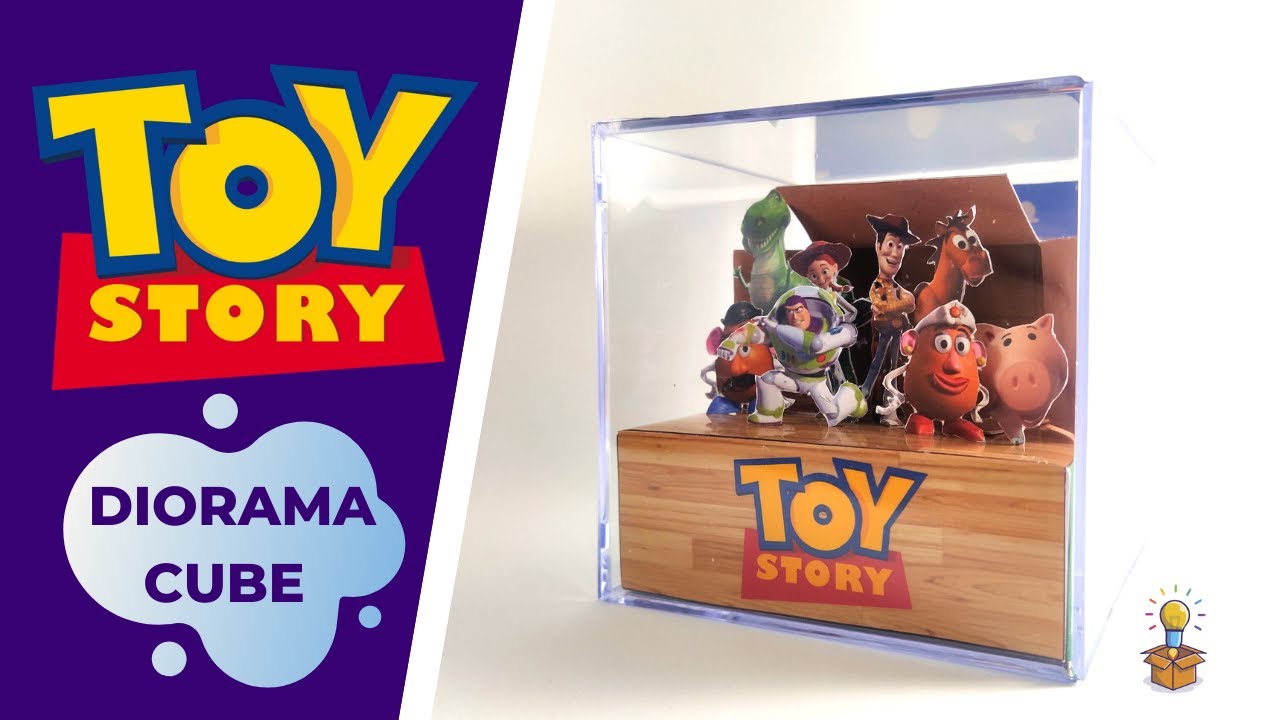 HOW TO MAKE A TOY STORY 3D DIORAMA CUBE