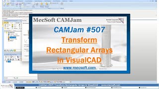 Drawing Rectangular Arrays in VisualCAD