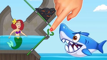 Fishdom Save the fish game | Save the mermaid android pull pin game