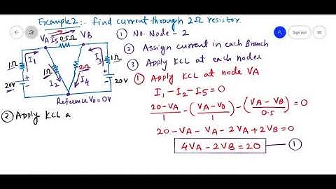Nodal Analysis Example-2