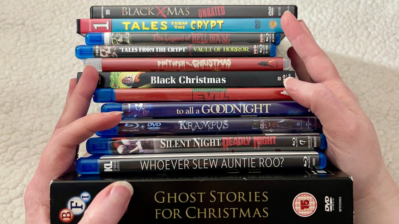 ASMR My Christmas Eve Horror Movie Watch List (whispered)