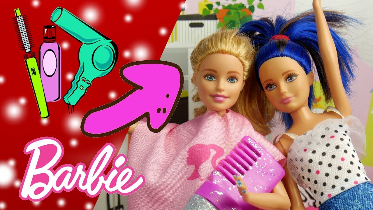 Barbie Salon fryzjerski brokat new wystrzałowa fryzura bajka po polsku ...