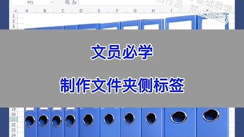 Excel：文员必学，制作文件夹侧标签。 #excel #wps #办公技巧