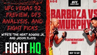 UFC Vegas 92 Preview, DFS/Betting Analysis, and Fight Picks