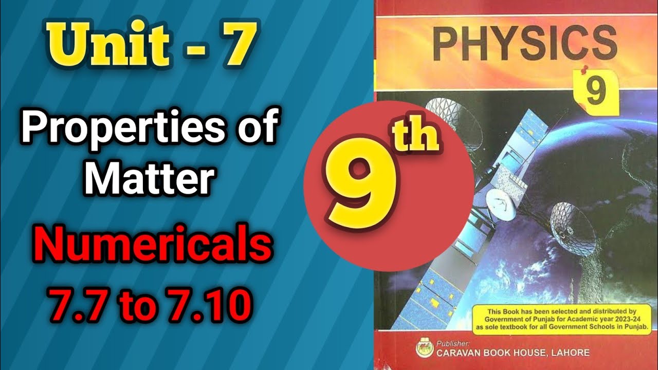 Physics - Unit 7 - Numericals (7.7 to 7.10) - YouTube