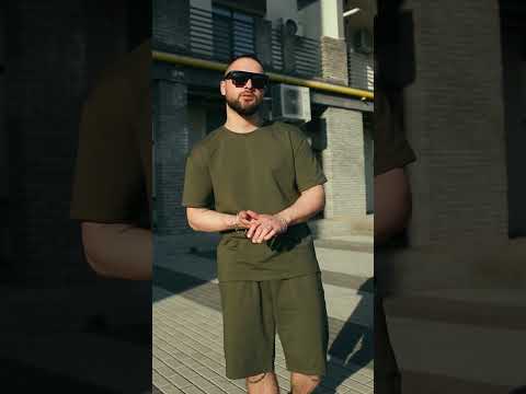 Літній спортивний костюм чоловічий легкий синій оверсайз крутий трендовий повсякденний, видео 1