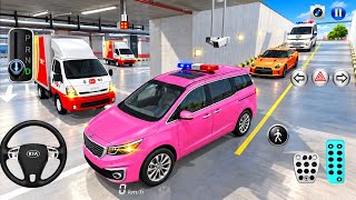 NEW Pink Kia 🩷 Car Trapped in Underground Parking! Mercedes Rescues Ambulance! 🚑😱 | 3D Driving Class screenshot 1