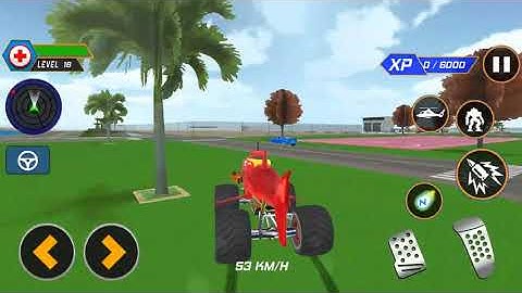 2021 New Game [MONSTER TRUCK ROBOT SHARK GAME ] / Game play  PART-2(Android , ios ) / animation