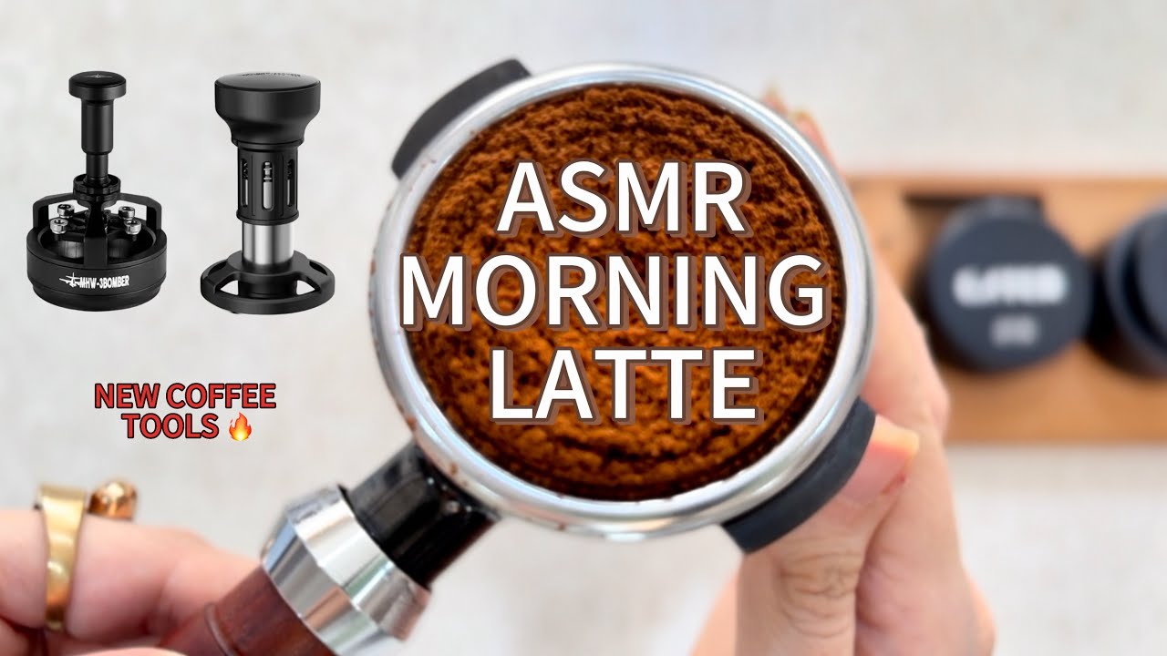 ASMR POV Morning Latte ☕️ | Testing New MHW-3BOMBER Tools (WDT & Tamper)