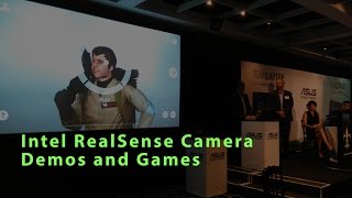 Intel RealSense 3D Camera Demos & Games - ASUS Chi T300 Launch