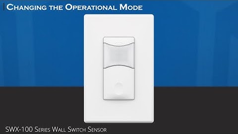 Wall Switch Sensor - Changing the Operational Mode