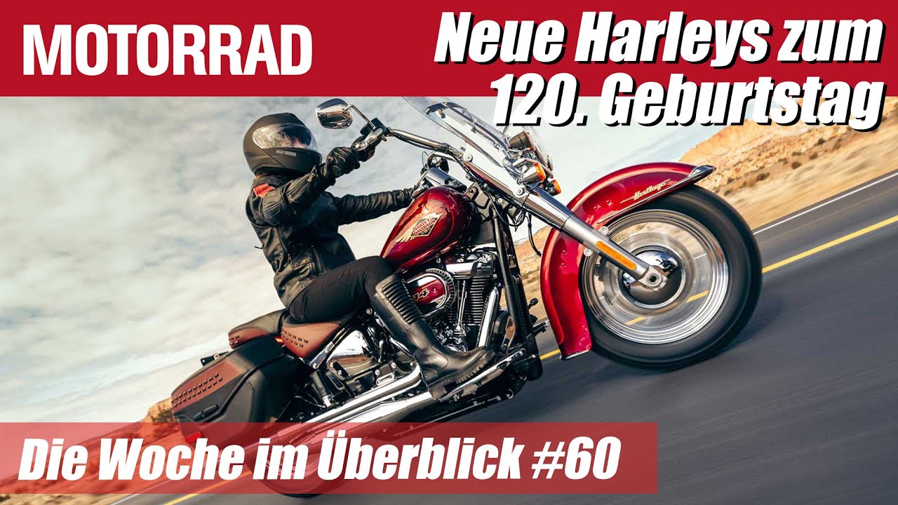 Neue Harleys zum 120. Geburtstag – MOTORRAD Die Woche im Überblick #60